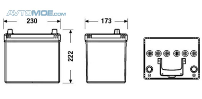 Аккумуляторная батарея для I-Stop 12V 60Ah 520A EL604 Exide (фото №1)